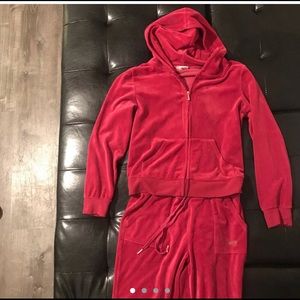 Pink juicy couture sweat suit